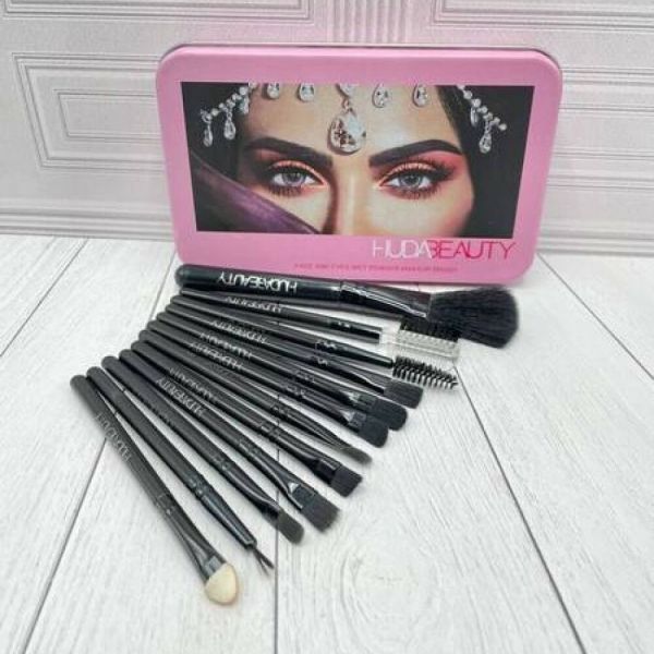 Huda Beauty brush set (pink) 12 pcs (1361801)